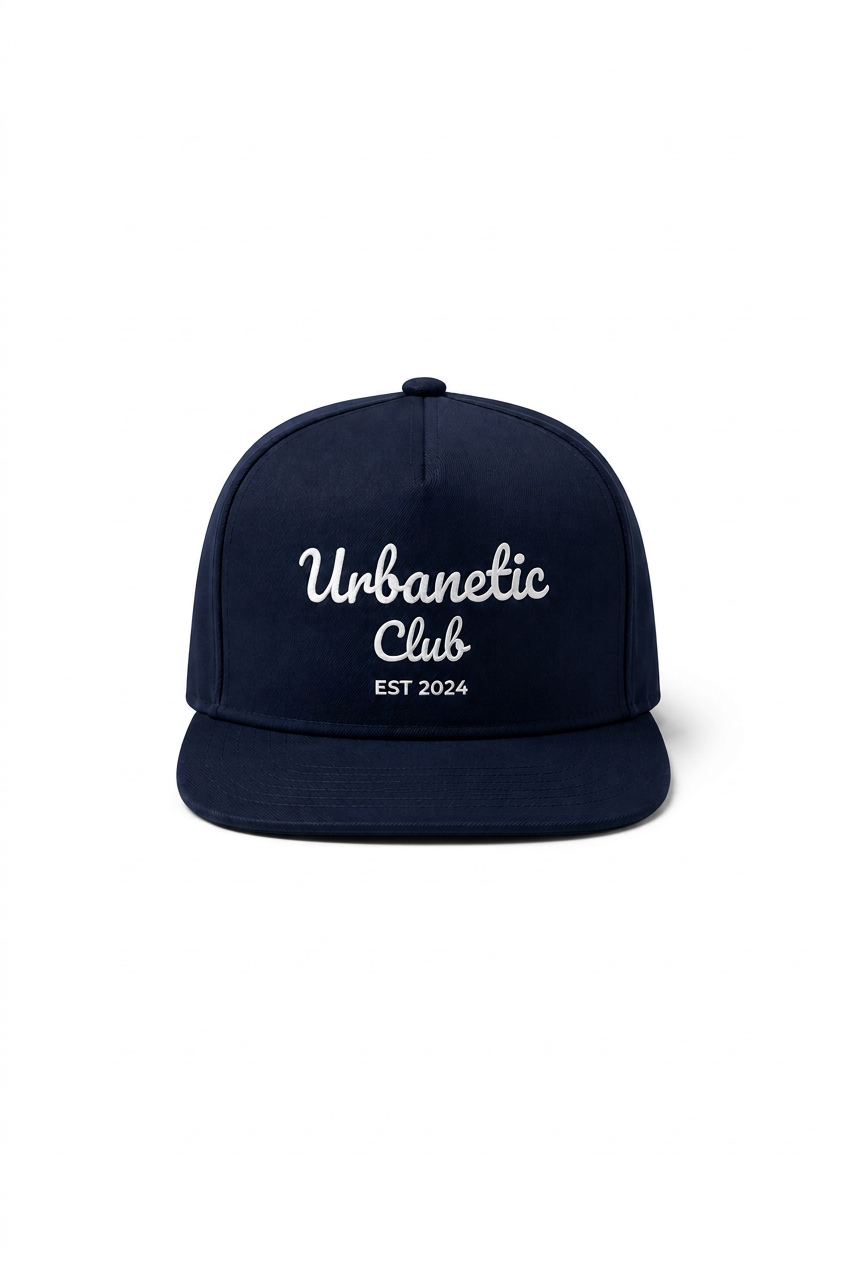 Urbanetic Club Cap — Navy — back print, Urbanetic Club